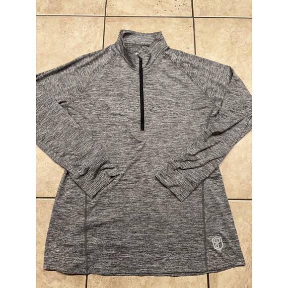 Born Primitive Shirt Mens XXL Grey 1/4 Zip Stretch Athleisure Pullover Casual - Picture 1 of 5